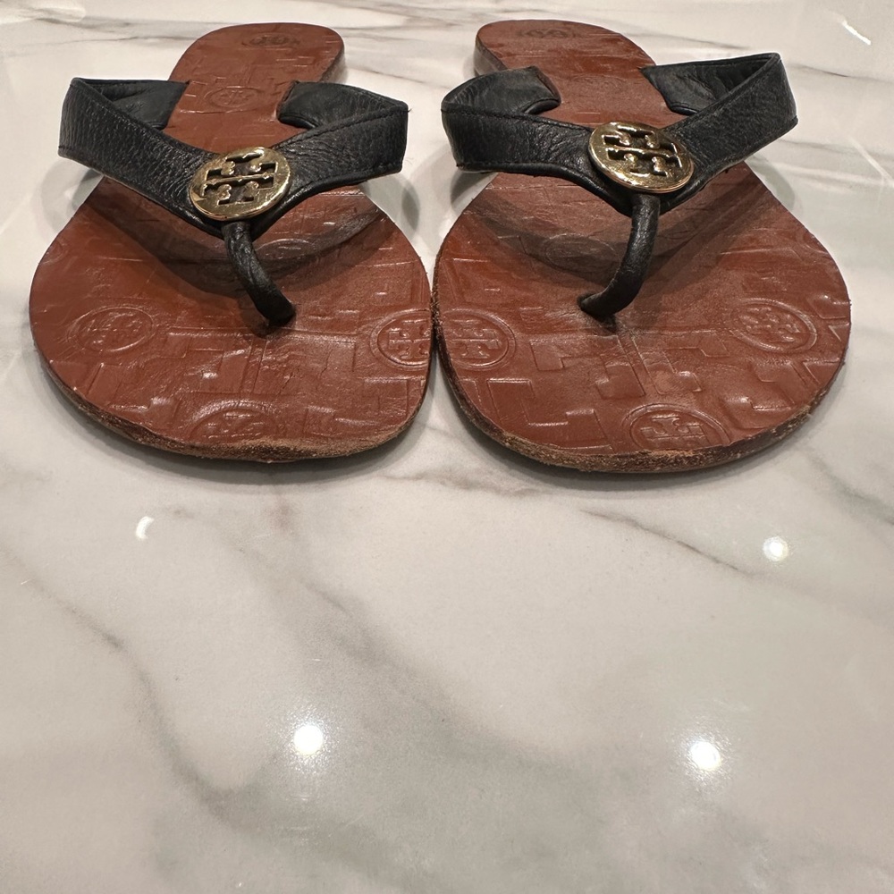 Tory Burch Black and Brown Sandals - Picture 4 of 4